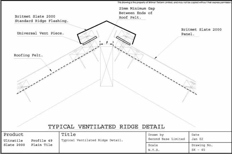 Britmet Ultratile Lightweight Metal Roof Tile Titanium Grey 6 Britmet Ultratile Lightweight Metal Roof Tile Titanium Grey - Image 4