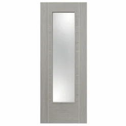 Internal Laminate Pre-Finished Light Grey 1 Lite Door