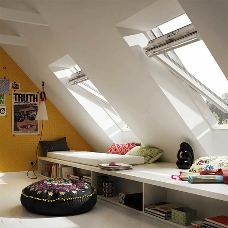 VELUX White Poly Center Pivot Window GGU 780 X 1400mm - Image 4