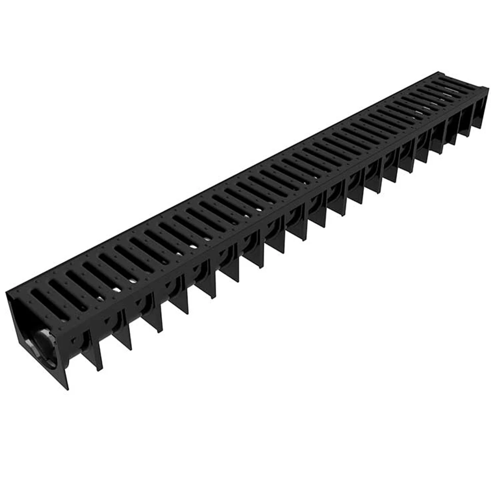 Aco Euro Black Plastic Channel & Grate A15 Light Duty 3 Aco Euro Black Plastic Channel & Grate A15 Light Duty