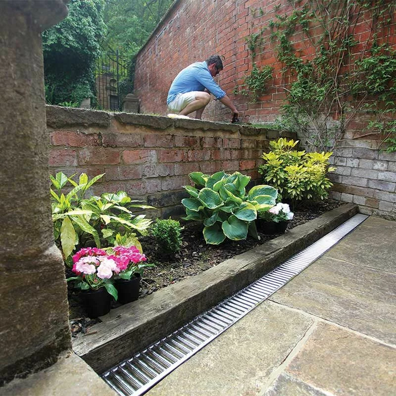 ACO HexDrain Light Duty 1m Plastic Channel Drain & Grate 4 ACO HexDrain Light Duty 1m Plastic Channel Drain & Grate - Image 2