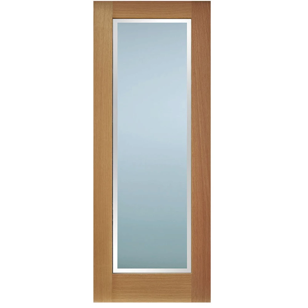 Internal White Primed Finished Shaker 1 Frosted Glass With 30mm Clear Border Door 3 Internal White Primed Finished Shaker 1 Frosted Glass With 30mm Clear Border Door