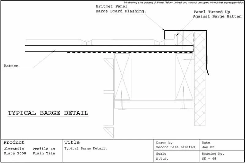 Britmet Ultratile Lightweight Metal Roof Tile Titanium Grey 7 Britmet Ultratile Lightweight Metal Roof Tile Titanium Grey - Image 5