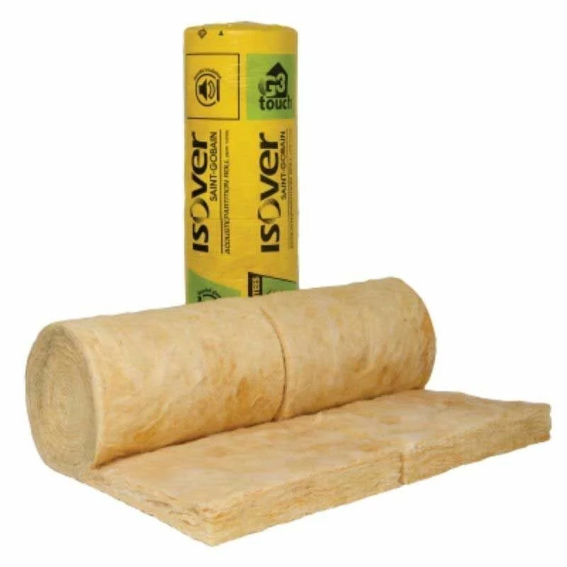 75mm Isover Acoustic Partition Wall Roll 43 Insulation (Pack 14.64m²) 3 75mm Isover Acoustic Partition Wall Roll 43 Insulation (Pack 14.64m²)