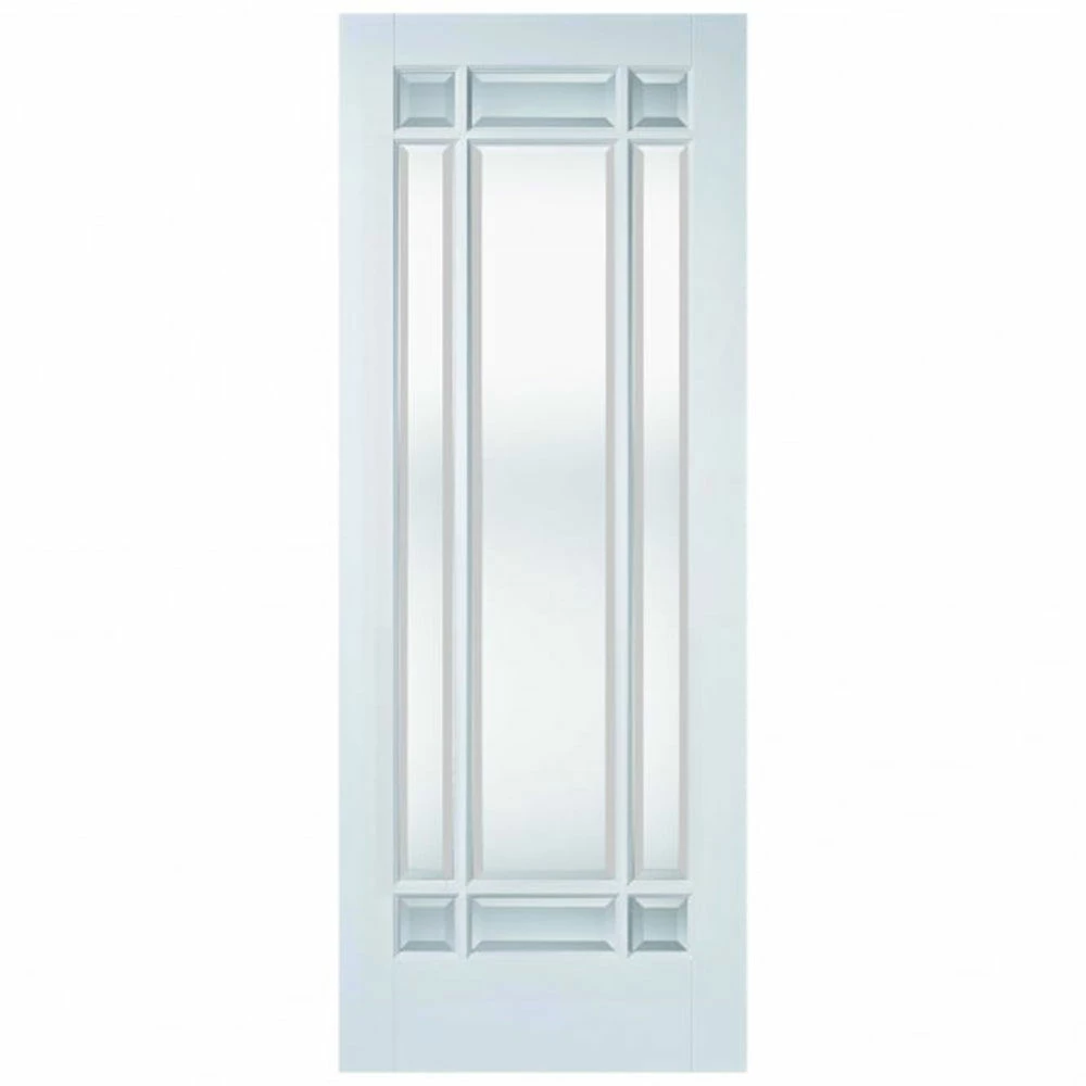 Internal White Primed Finished Manhattan 9 Clear Bevelled Glass 1981mm X 762mm X 35mm Door 3 Internal White Primed Finished Manhattan 9 Clear Bevelled Glass 1981mm X 762mm X 35mm Door